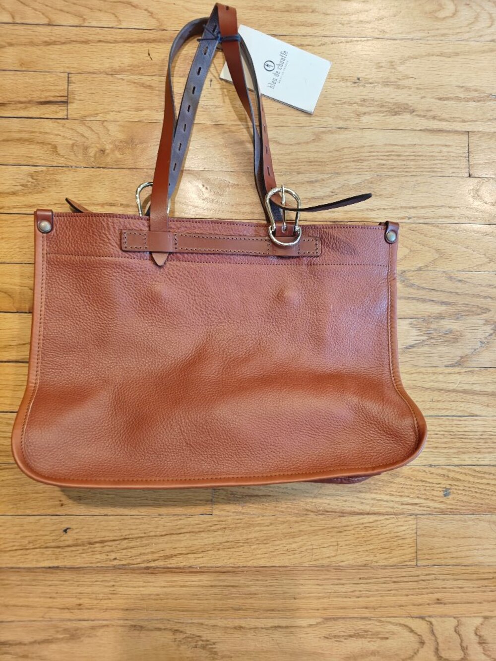 Bleu de Chauffe brown leather handbag